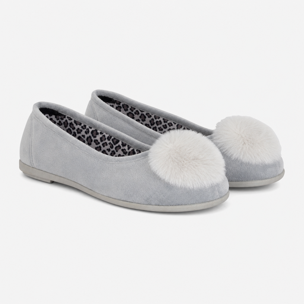 Sleepers JULIE Womens Full Slippers Grey