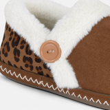 Sleepers RACHEL Womens Full Slippers Dark Tan