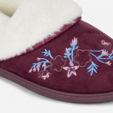 Sleepers CLARE Womens Full Slippers Burgundy