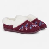 Sleepers CLARE Womens Full Slippers Burgundy