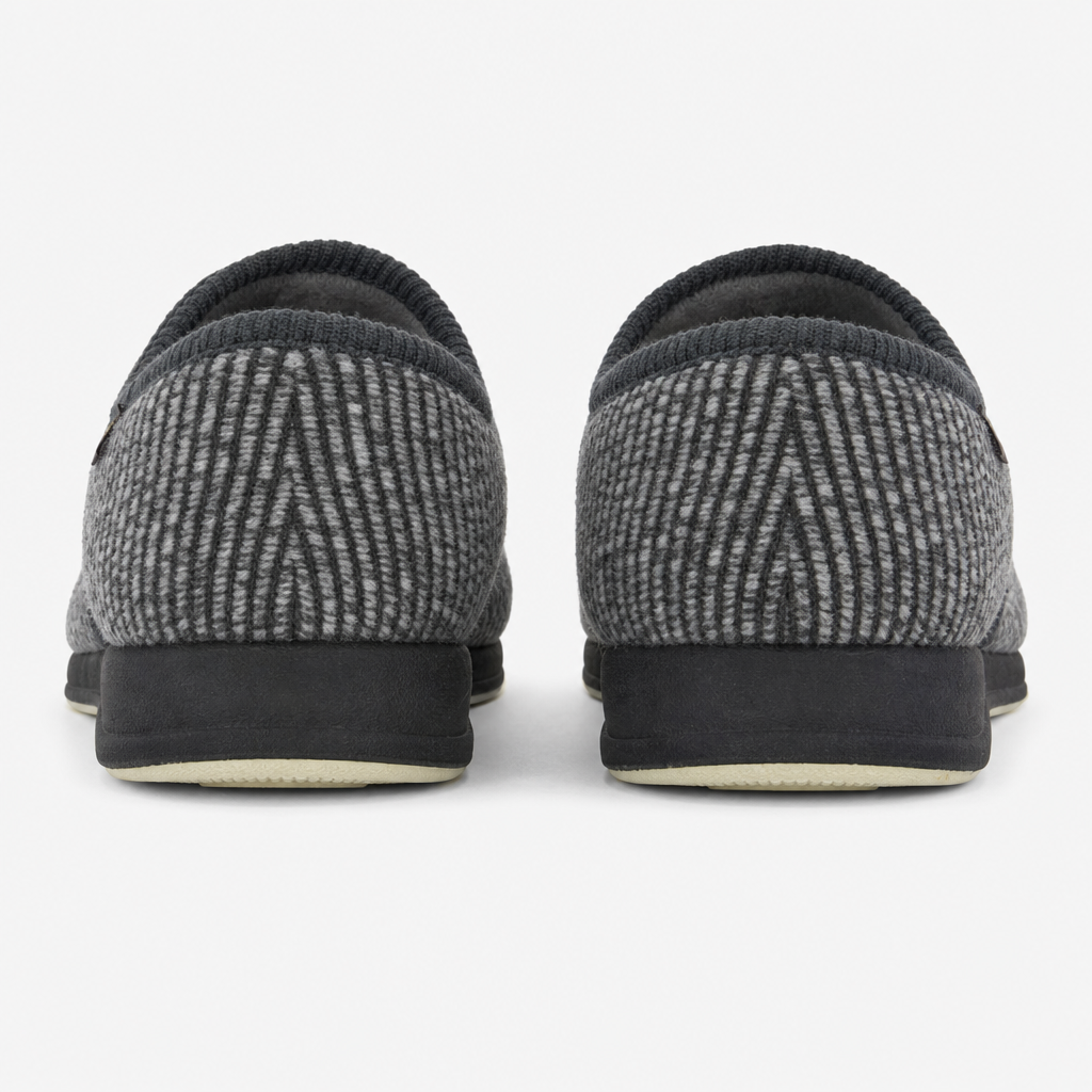 Sleepers WILLIAM Mens Touch Fasten/Velcro Grey Check