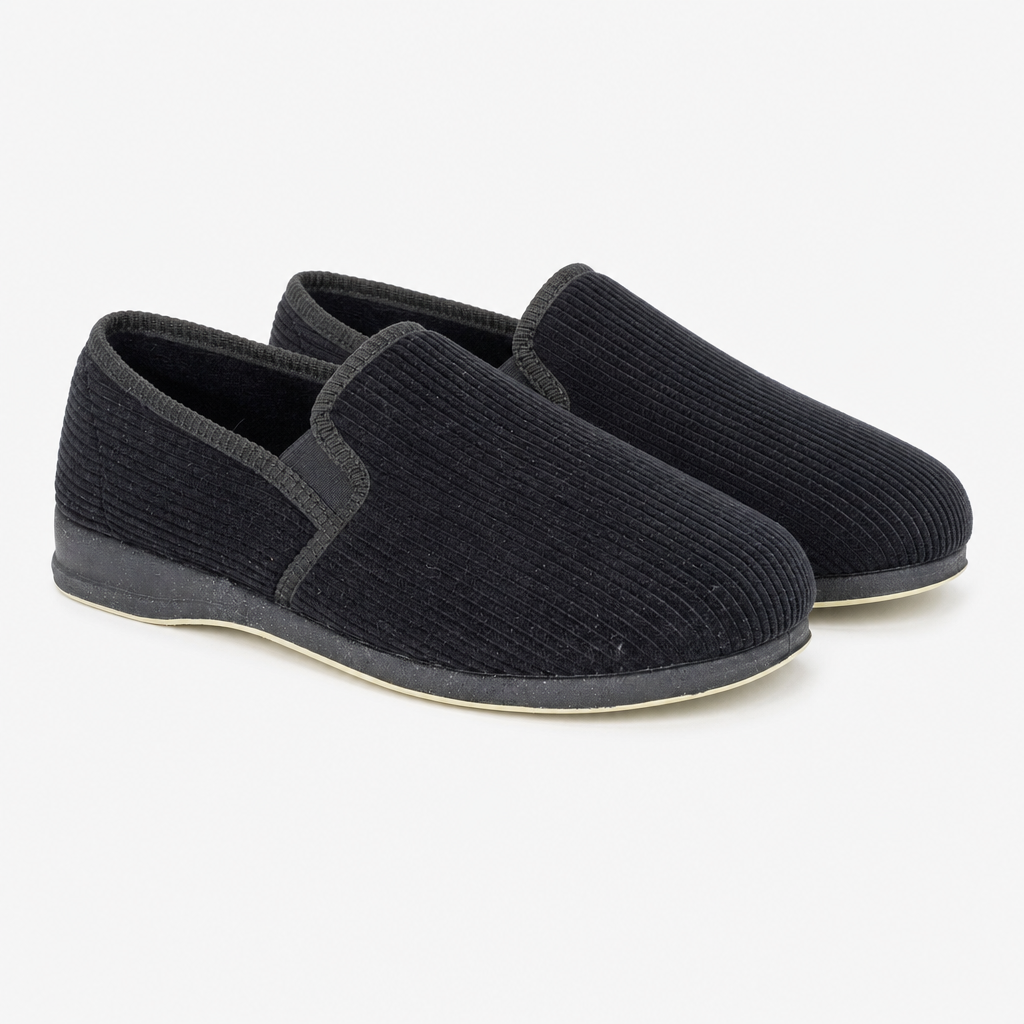 Sleepers PHIL Mens Full Slippers Black