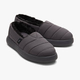 TOMS ALPARGATA MALLOW Womens Trainers Dark Grey side view cushioning faux fur lining