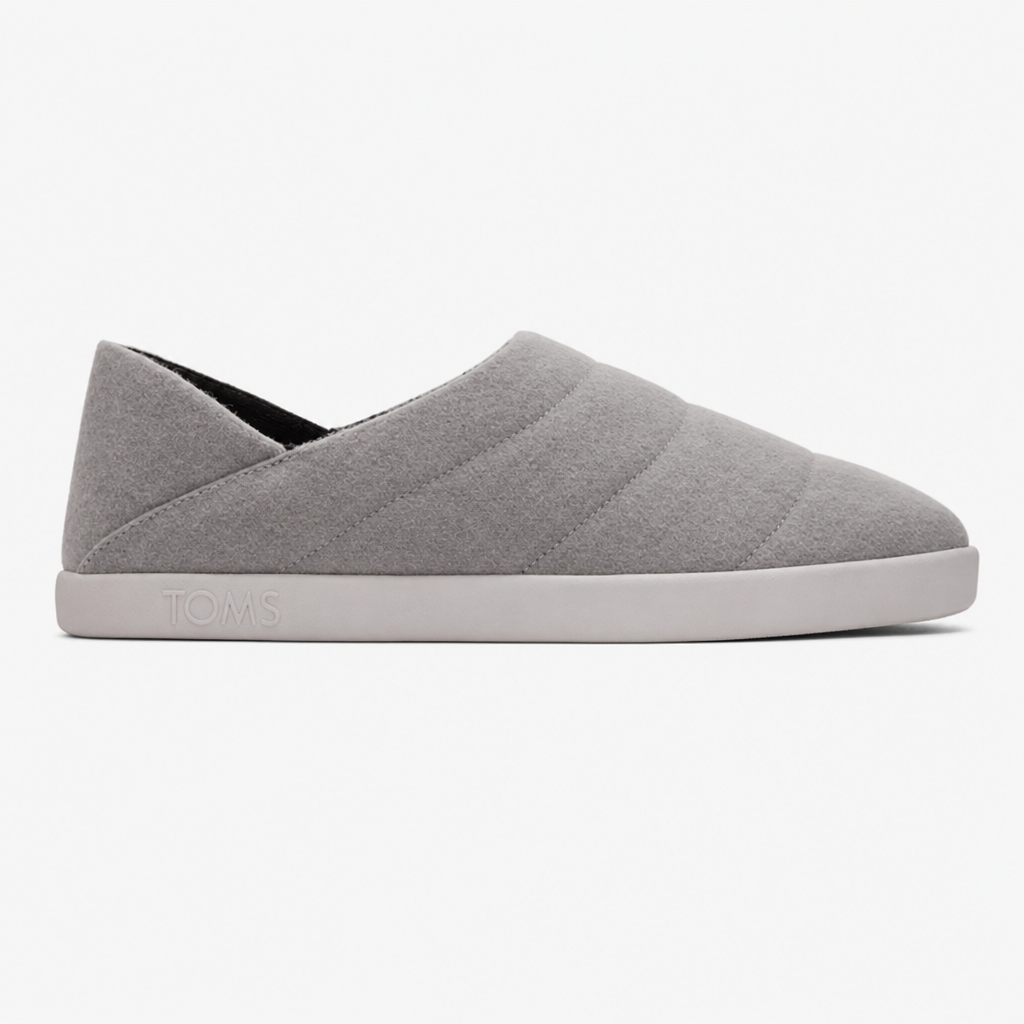 TOMS EZRA Mens Full Slippers Grey