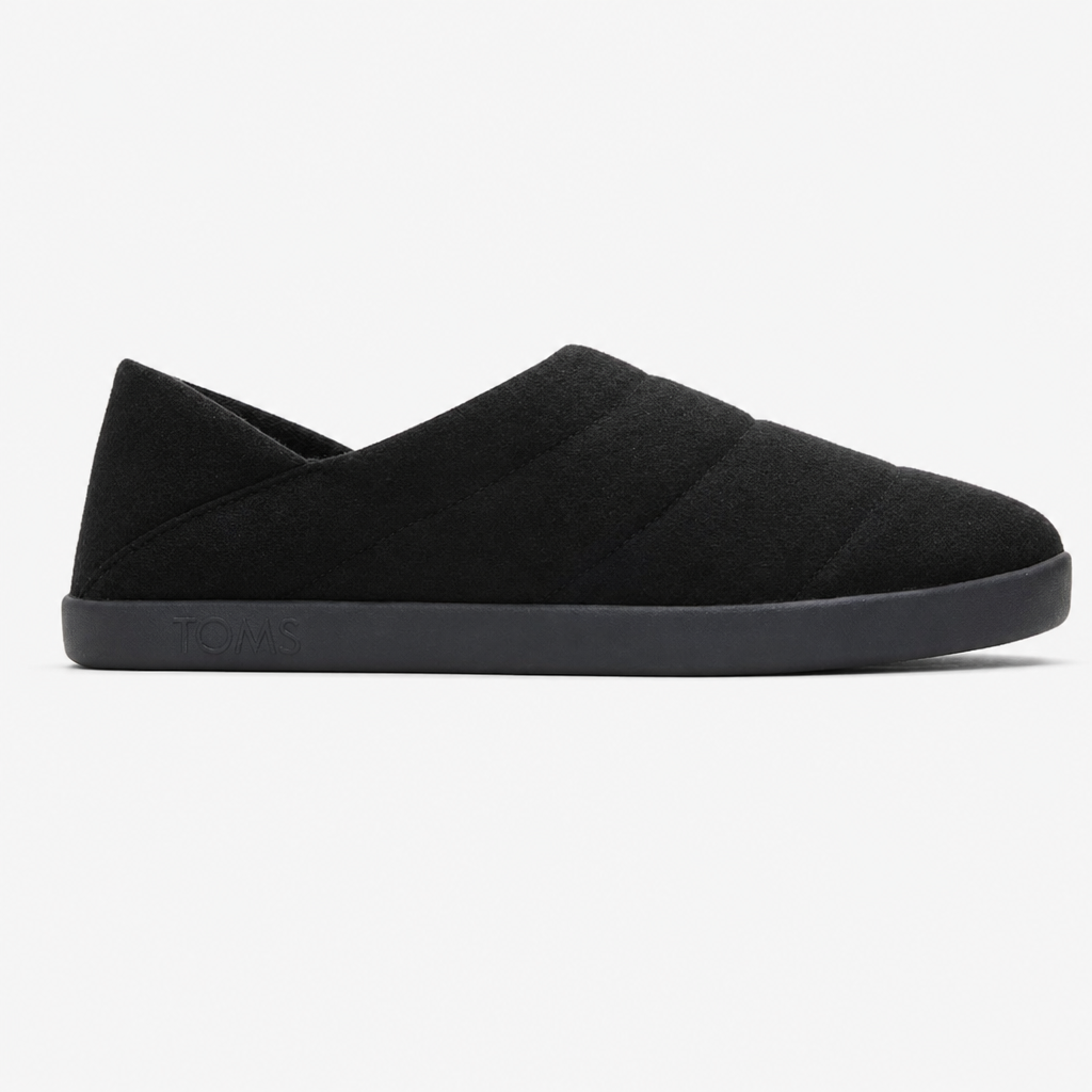 TOMS EZRA Mens Full Slippers Black