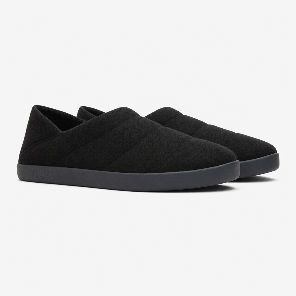 TOMS EZRA Mens Full Slippers Black