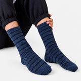 Totes Toasties SUPERSOFT TWIN PACK SLIPPER SOCKS Mens Slipper Socks Blue / Teal Mix