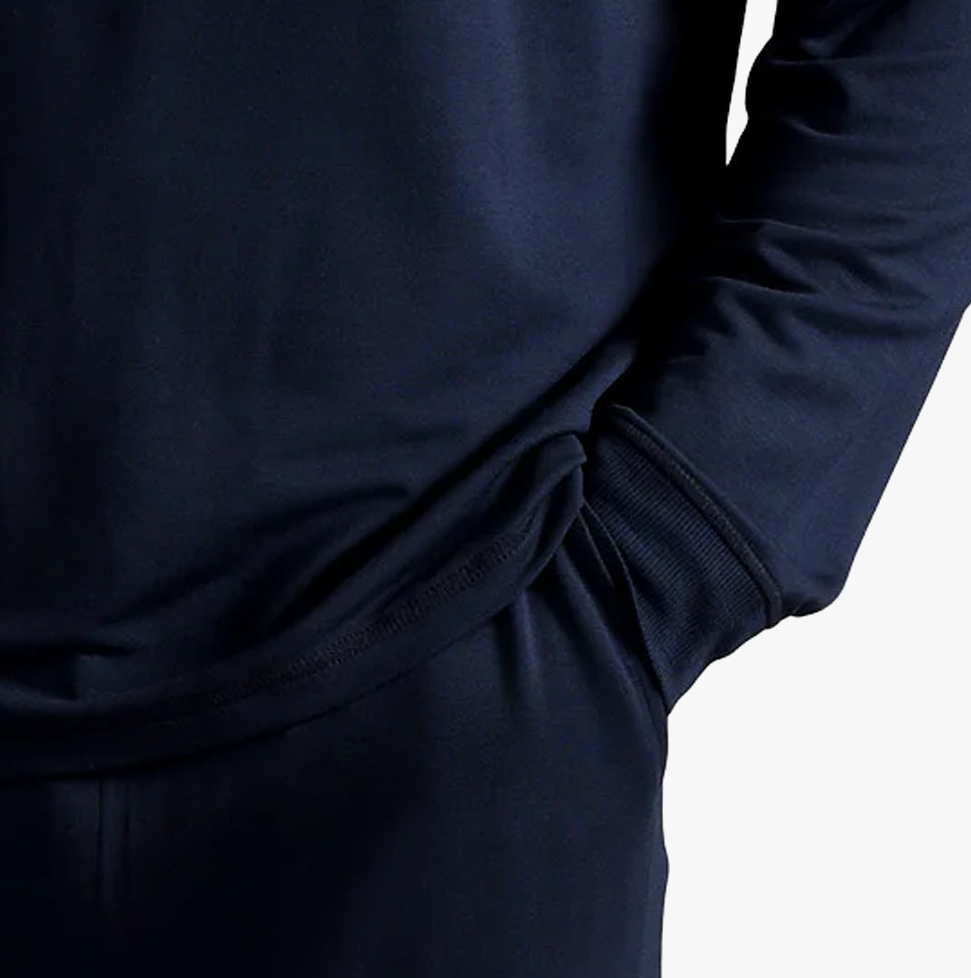 Ted Baker SUPER SOFT Joggers Mens Navy detail view showcasing soft fabric and waistband.