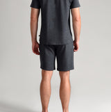 Ted Baker SUPER SOFT Shorts Mens Dark Grey back view with side pockets and drawstring features.