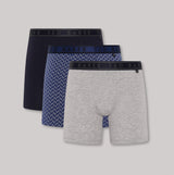 Ted Baker Ted Baker 3-Pack Cotton Boxer Briefs Mens Boxer Briefs Navy/Rovelli Blue/Heather Grey