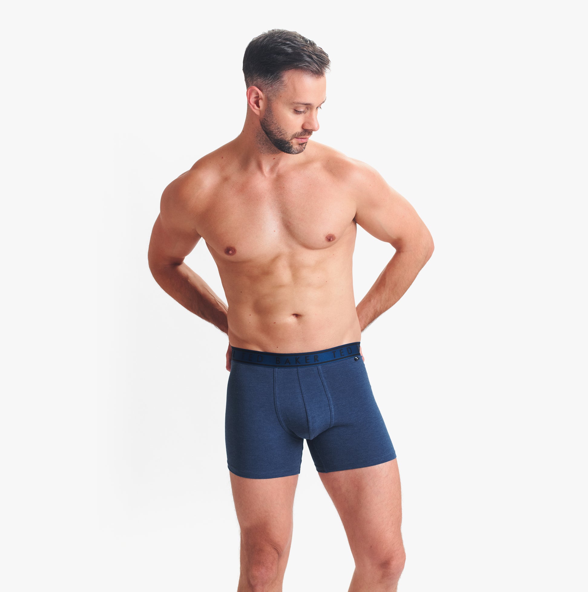 Ted Baker Ted Baker 3-Pack Cotton Boxer Briefs Mens Boxer Briefs Estate Blue/Statesman/Navy