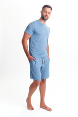 Ted Baker Modal T Shirt And Short Set Mens Loungewear Riviera Blue