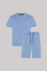 Ted Baker Modal T Shirt And Short Set Mens Loungewear Riviera Blue