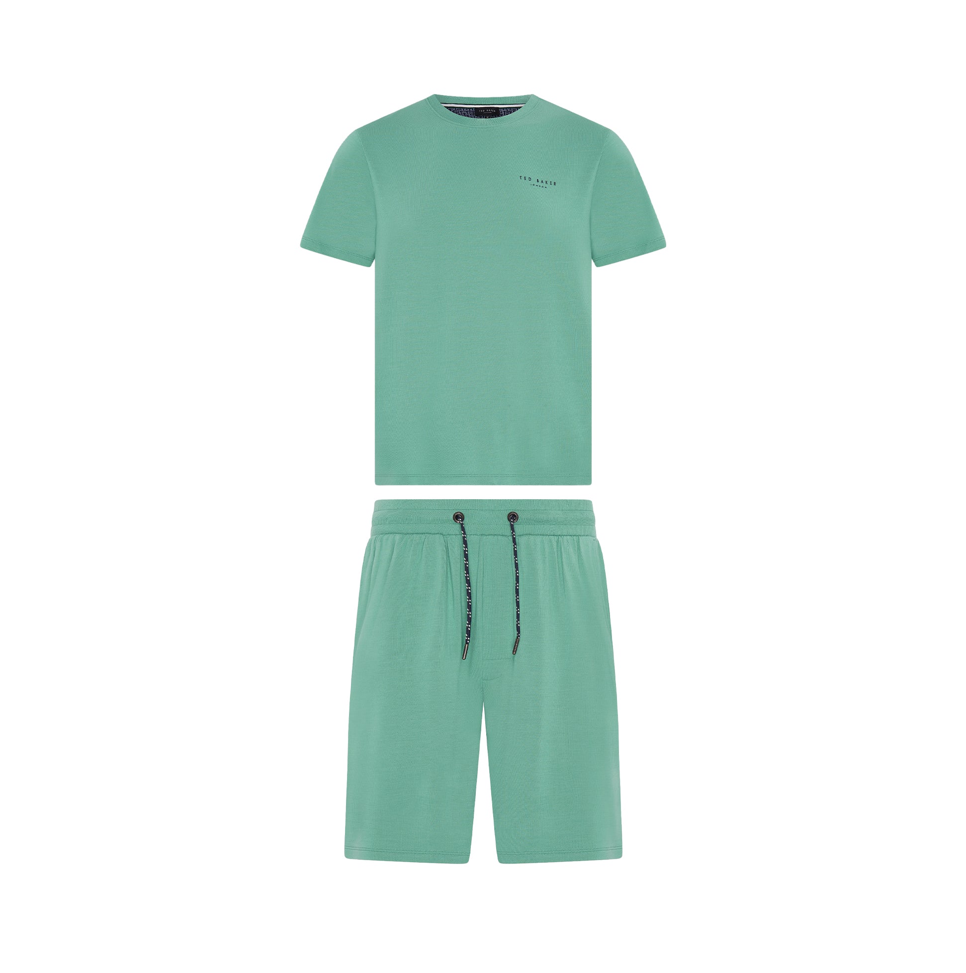 Ted Baker Modal T Shirt And Short Set Mens Loungewear Mint