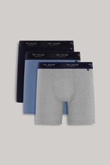 Ted Baker 3-Pack Cotton Boxer Brief Mens Boxer Briefs Navy Mix