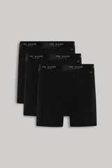 Ted Baker 3-Pack Cotton Boxer Brief Mens Boxer Briefs Black