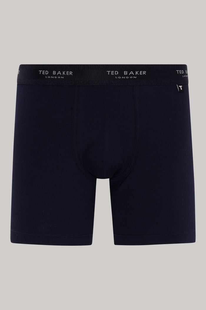 Ted Baker 3-Pack Cotton Boxer Brief Mens Boxer Briefs Navy