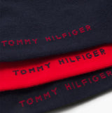 Tommy Hilfiger 2 Pack Womens Trainer Socks Red/Navy