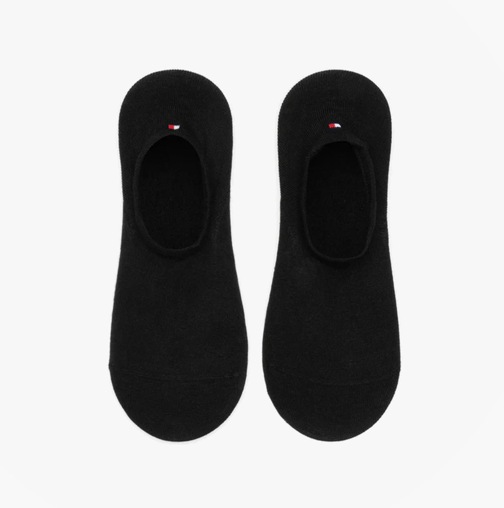 Tommy Hilfiger 2 Pack Mens Invisible Socks Black