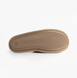 Tommy Hilfiger CORE HILFIGER FLAG H Mens Mule Slippers Coastal Taupe bottom view showing sole design.