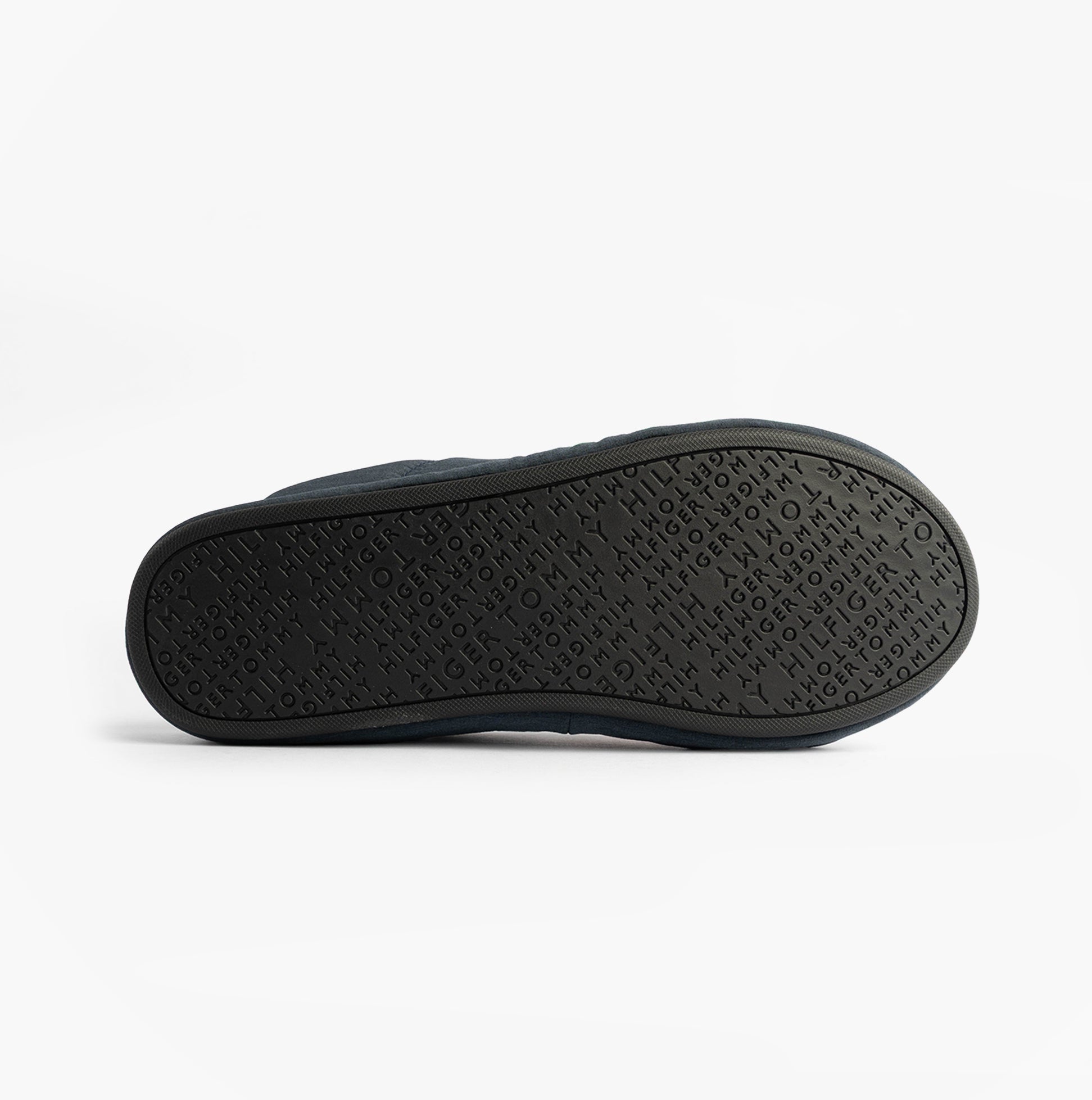 Tommy Hilfiger HILFIGER FLAG HOUSE Mens House Slippers Desert Sky bottom view, showing sole design and texture.