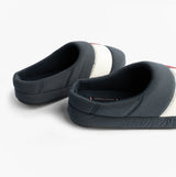 Tommy Hilfiger HILFIGER FLAG HOUSE Mens House Slippers Desert Sky side view showing slip-on design and textile material.