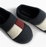 Tommy Hilfiger HILFIGER FLAG HOUSE Mens House Slippers Desert Sky top view showing slip-on mules with textile upper.