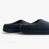 Tommy Hilfiger HILFIGER FELT HOUSE Mens House Slippers Desert Sky side view showing soft textile upper and slip-on design.