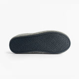 Tommy Hilfiger HILFIGER FELT HOUSE Mens House Slippers Universal Grey bottom view sole detail.