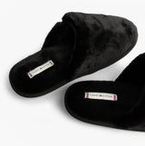 Tommy Hilfiger TH FAUX FUR HOUSE SH Womens Slippers Black