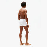 Tommy Hilfiger 3 Pack Trunk Mens White back view on model, featuring comfortable fit and sleek design.