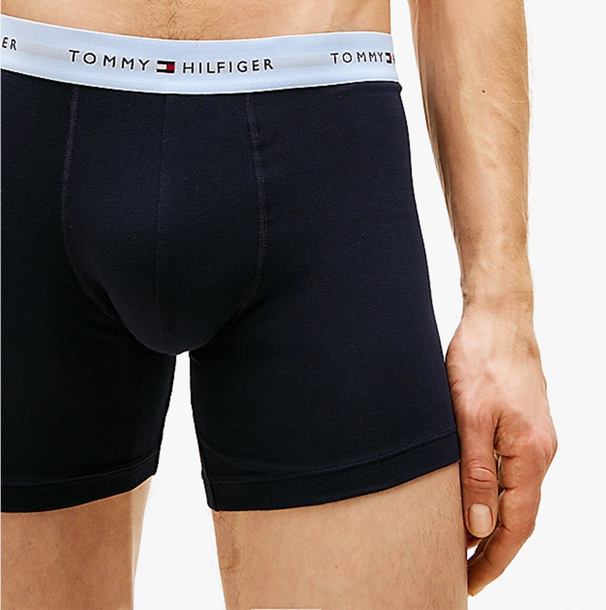Tommy Hilfiger LOGO 3 Pack Mens Boxer Briefs Multicoloured