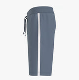 Tommy Hilfiger HWK SHORTS Mens Blue Coal side view showcasing drawstring waist and lightweight design.