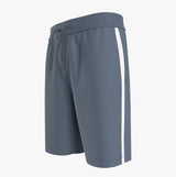 Tommy Hilfiger HWK SHORTS Mens Blue Coal side view showcasing drawstring waist and lightweight material.