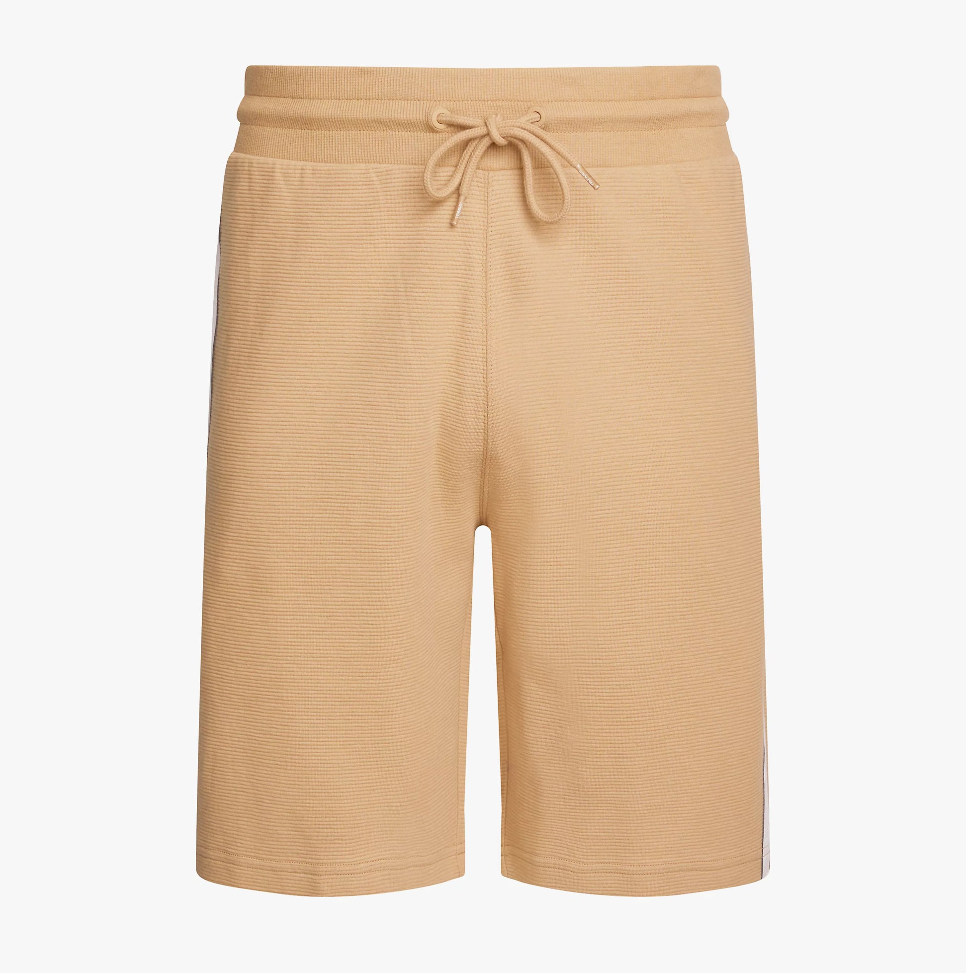 Tommy Hilfiger HWK SHORTS Mens Classic Khaki front view with drawstring waist and lightweight fabric.