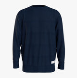 Tommy Hilfiger HWK TRACK TOP Mens Track Top Desert Sky back view, navy blue color, long sleeve, casual style.