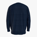 Tommy Hilfiger HWK TRACK TOP Mens Track Top Desert Sky back view of navy blue hoodie.