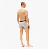 Tommy Hilfiger TRUNK 3 Pack Mens Trunk Multicoloured back view showing elasticated waistband and stretch cotton material.
