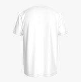 Tommy Hilfiger T-SHIRT BLO LOG Mens White back view showcasing the regular fit and short sleeves.