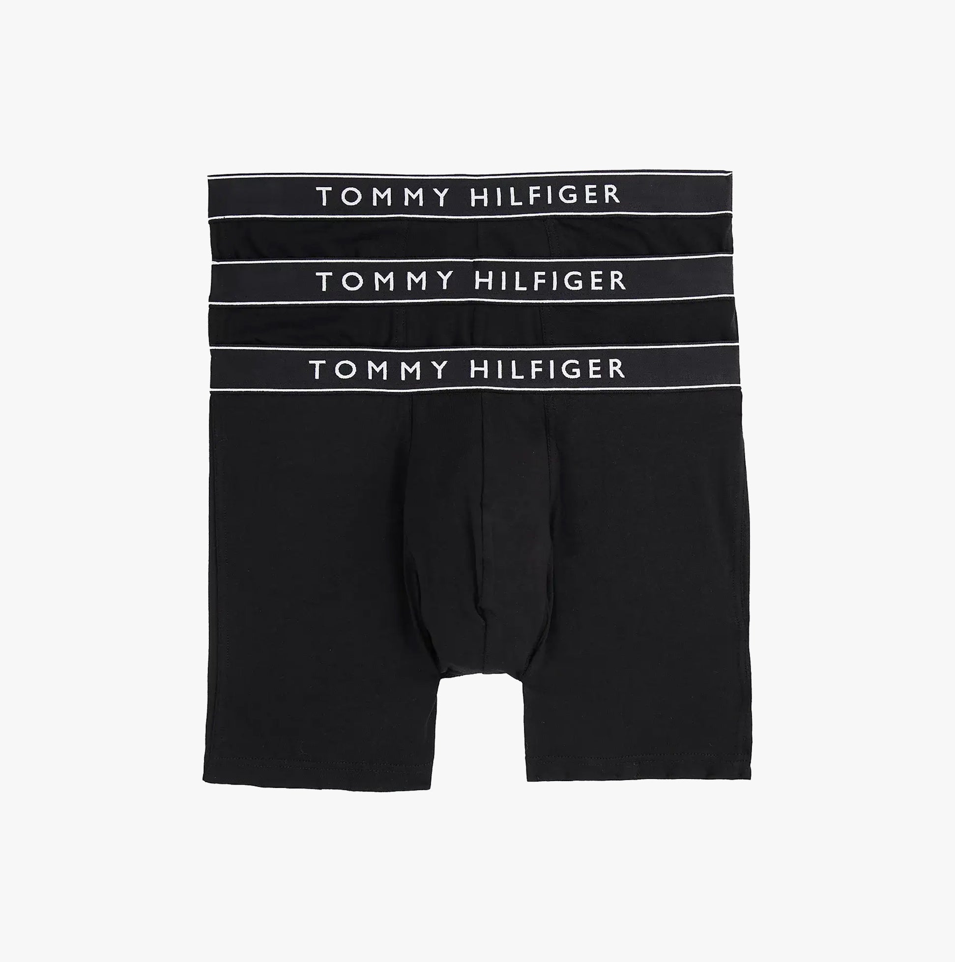 Tommy Hilfiger Mens 3 Pack Waistband Boxer Brief Black