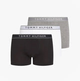 Tommy Hilfiger Mens 3 Pack Trunks Grey/Black/White