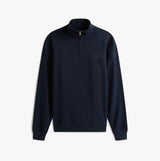 Tommy Hilfiger HALF ZIP Mens Sweatshirts Desert Sky front view showcasing stylish design and quality material.