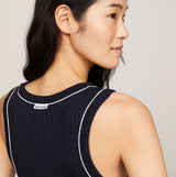 Tommy Hilfiger TANK TOP Womens Desert Sky back view showing sleeveless design and logo detailing.