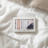 Tommy Hilfiger 3 PACK MESH BIKINI Womens Brief Multicoloured, front view of boxed bikini set on white bedding.