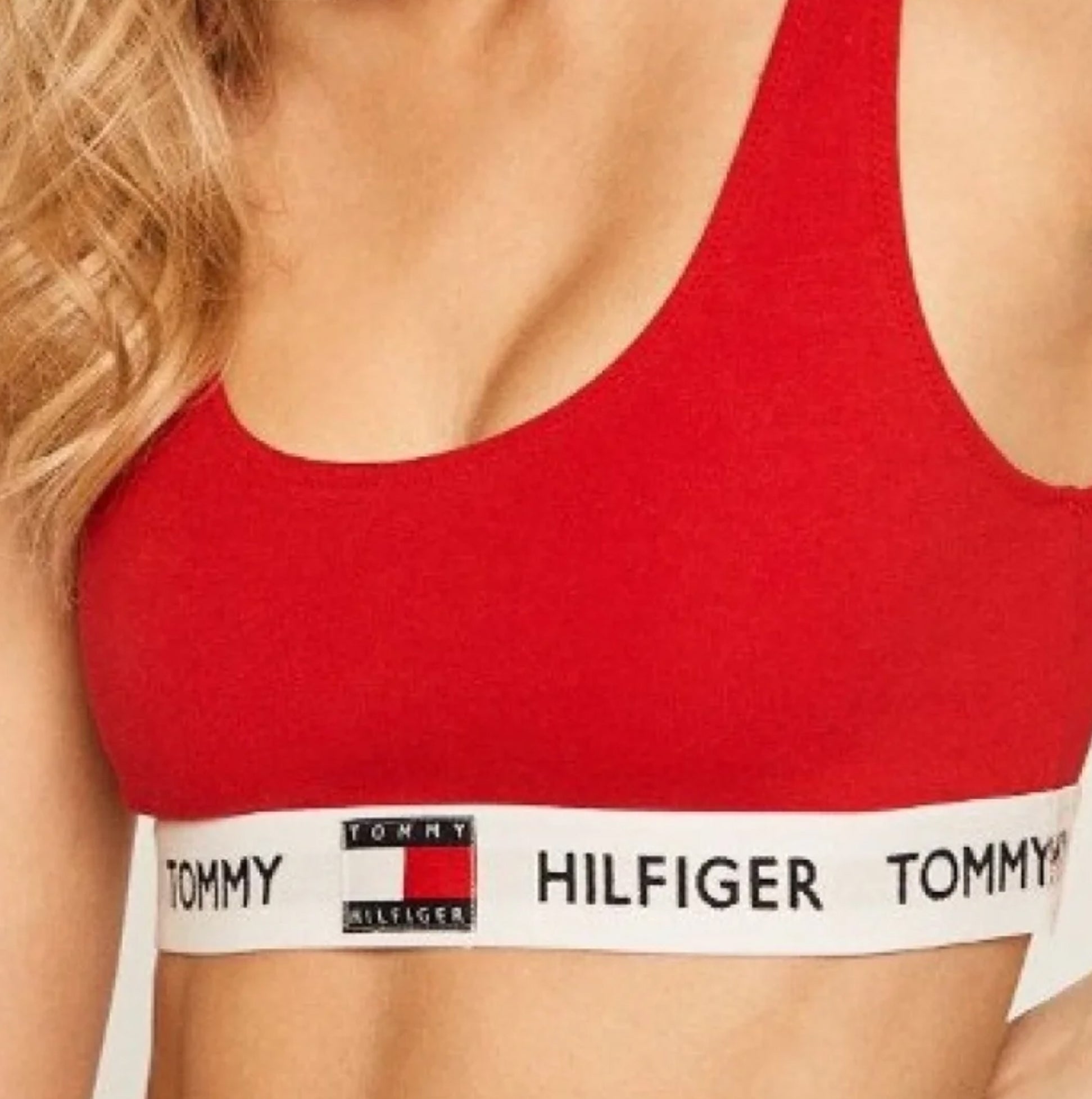 Tommy Hilfiger UNLINED BRALETTE Ladies Primary Red