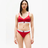 Tommy Hilfiger HERITAGE Womens Padded Push-Up Bralette Primary Red