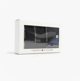 Tommy Hilfiger LACE 3 Pack Womens Thongs Black in gift box, displaying three thongs with signature branding.