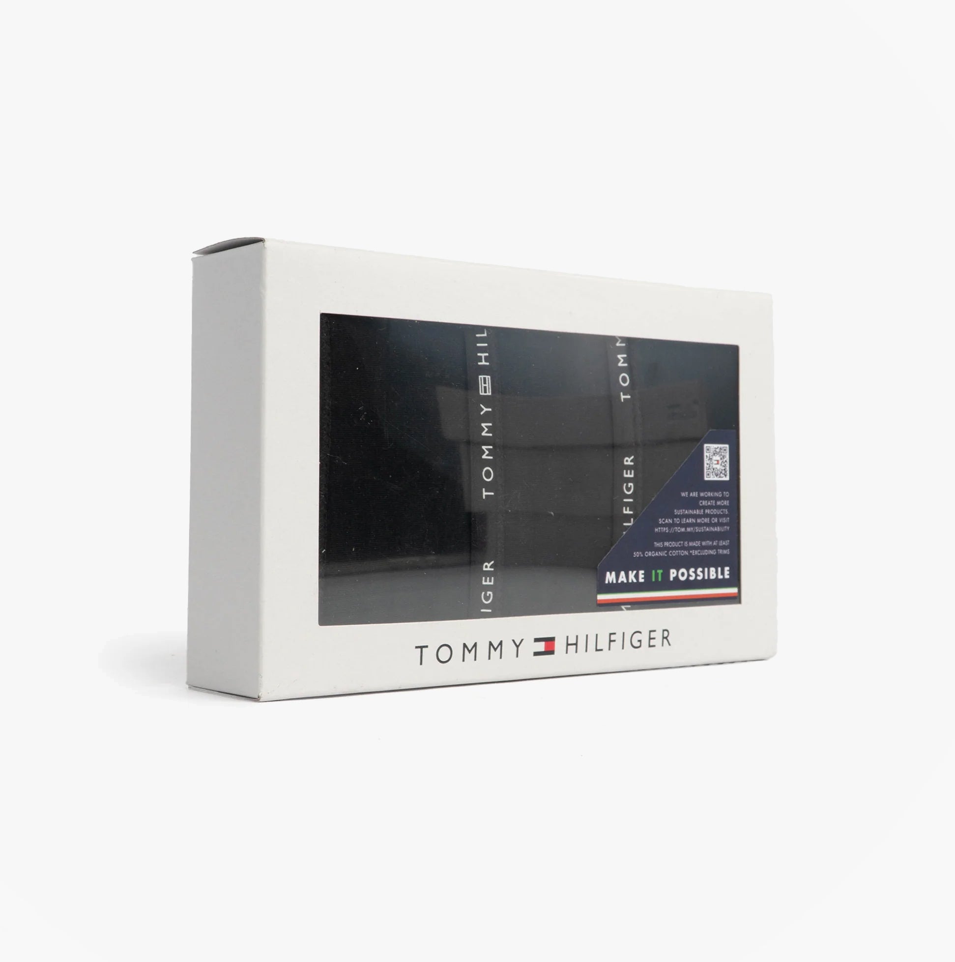 Tommy Hilfiger 3 PACK LACE Womens Thong Black in gift box, showcasing the brand design and packaging.