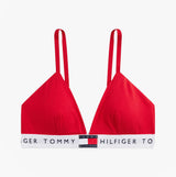 Tommy Hilfiger HERITAGE LOGO Womens Padded Bralette Primary Red