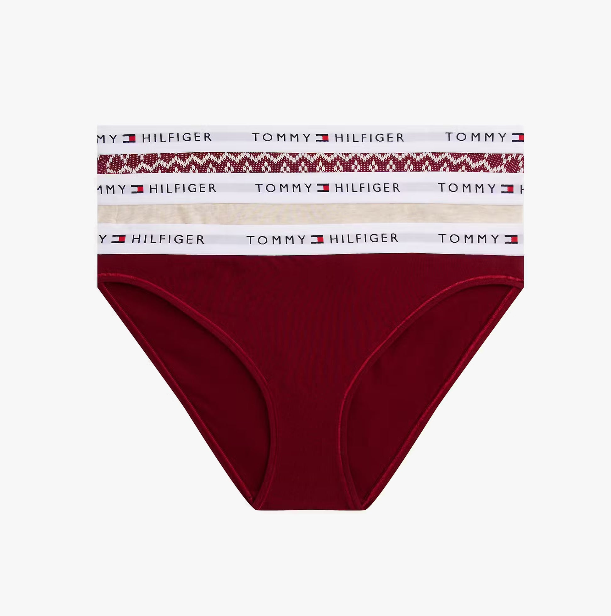 Tommy Hilfiger Tommy Hilfiger UW0UW06133 GIFT 3 PACK BIKINI P Womens Briefs Multicoloured